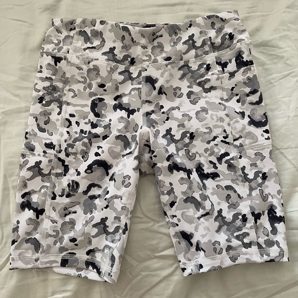 Cheetah biker shorts